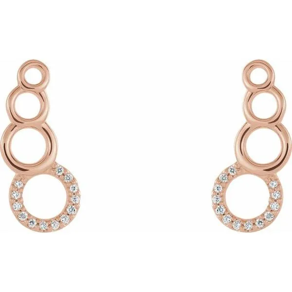 Accented Geometric Ear Climbers Image 2 Rasmussen Jewelers Spanish Fork, UT