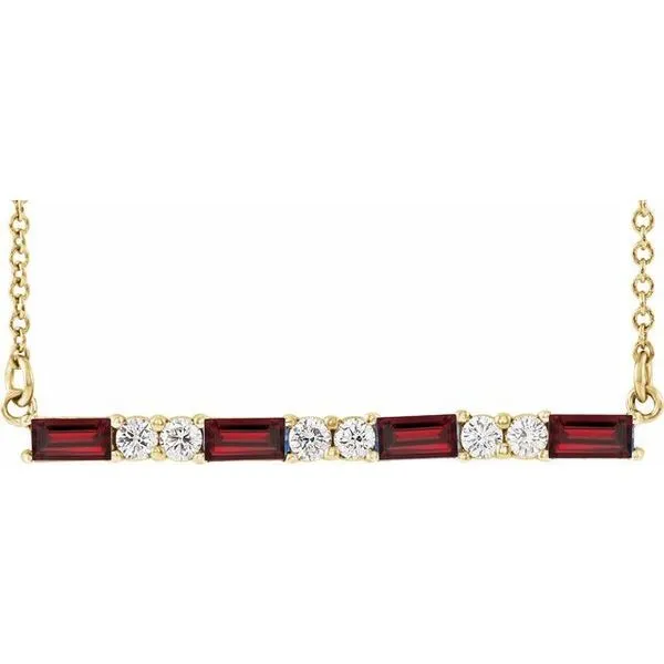 Accented Bar Necklace Rick's Jewelers California, MD