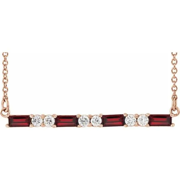 Accented Bar Necklace Becky Beck's Jewelry DeKalb, IL