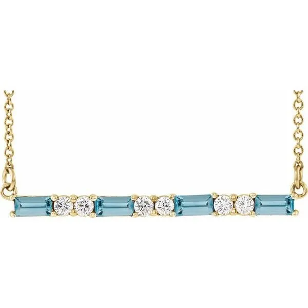 Accented Bar Necklace J. Meredith Jewelers Delafield, WI