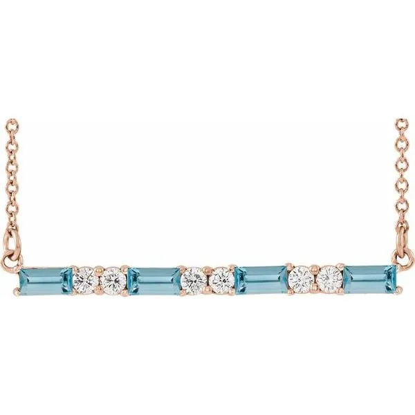 Accented Bar Necklace Hopman Jewelers Elkhart, IN