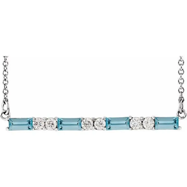 Accented Bar Necklace James & Williams Jewelers Berwyn, IL