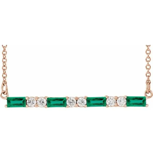 Accented Bar Necklace Long Jewelers Chesapeake, VA