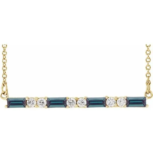 Accented Bar Necklace Hart's Jewelers Grants Pass, OR