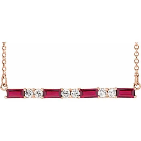 Accented Bar Necklace Hart's Jewelers Grants Pass, OR