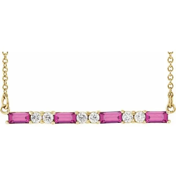 Accented Bar Necklace Hopman Jewelers Elkhart, IN