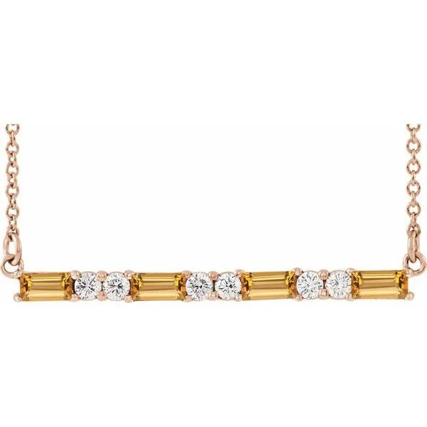 Accented Bar Necklace Hart's Jewelers Grants Pass, OR