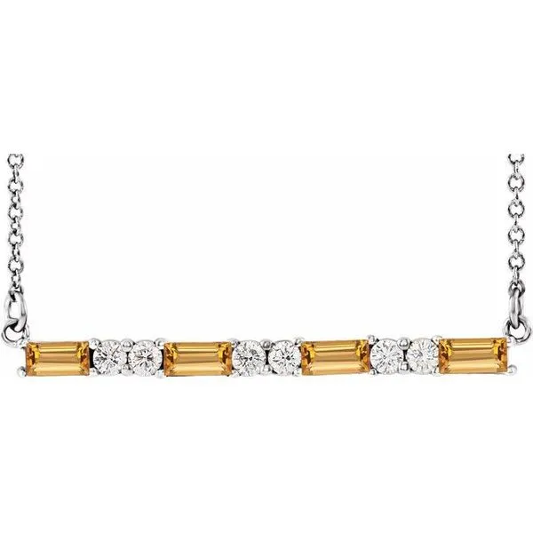 Accented Bar Necklace Hart's Jewelers Grants Pass, OR