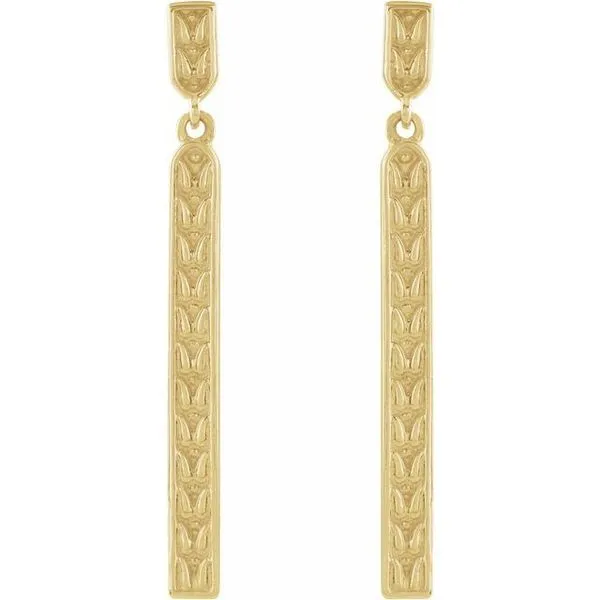 Sculptural Bar Earrings Image 2 Hopman Jewelers Elkhart, IN