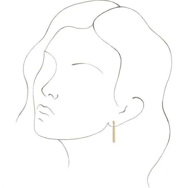 Sculptural Bar Earrings Image 3 Becky Beck's Jewelry DeKalb, IL