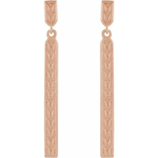 Sculptural Bar Earrings Image 2 Hart's Jewelers Grants Pass, OR