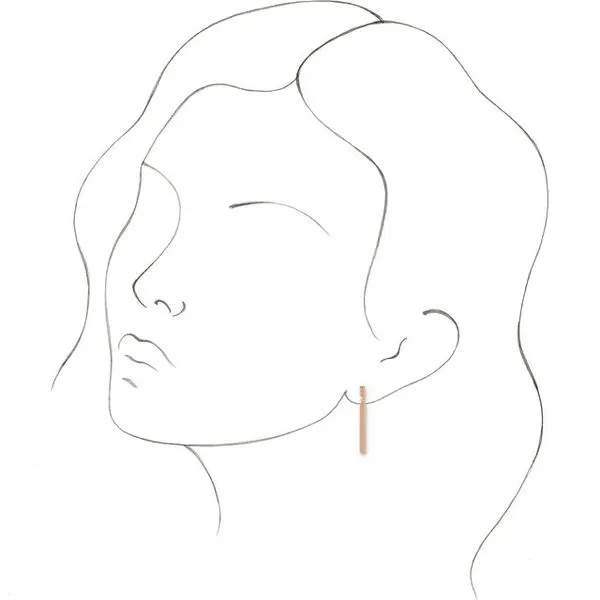 Sculptural Bar Earrings Image 3 Rasmussen Jewelers Spanish Fork, UT