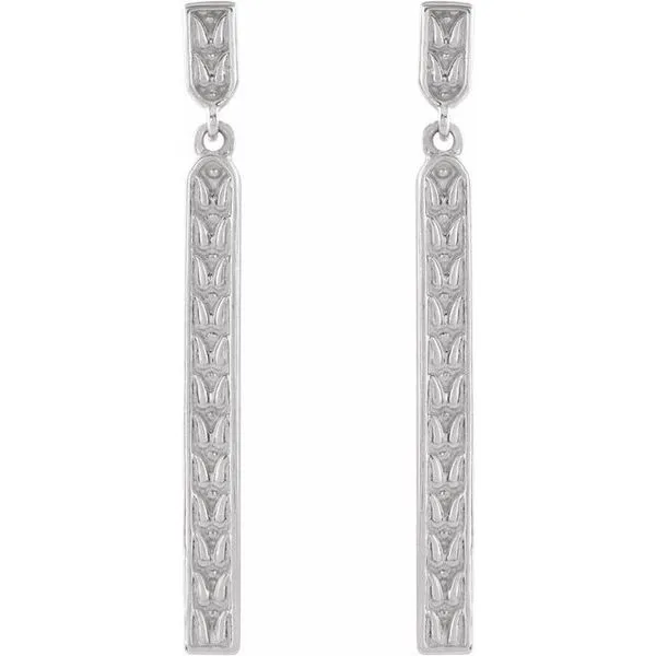 Sculptural Bar Earrings Image 2 Rick's Jewelers California, MD