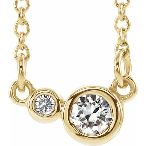 Accented Bezel-Set Necklace Rasmussen Jewelers Spanish Fork, UT