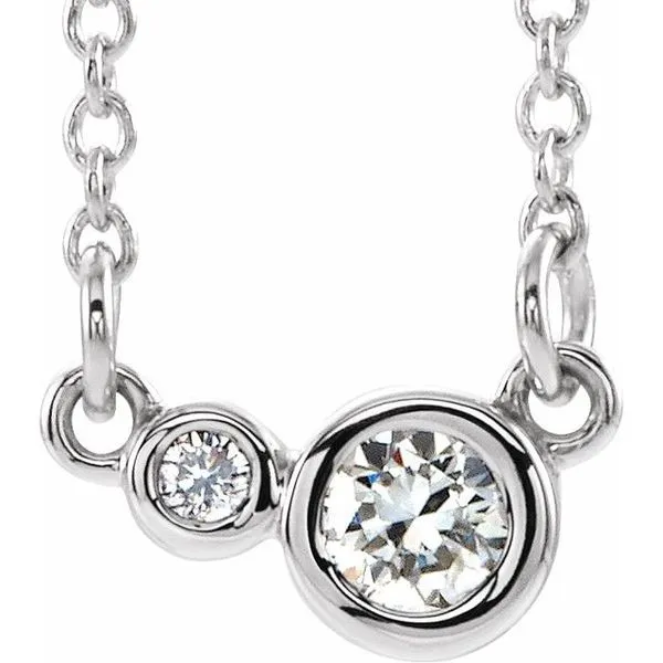 Accented Bezel-Set Necklace Hopman Jewelers Elkhart, IN