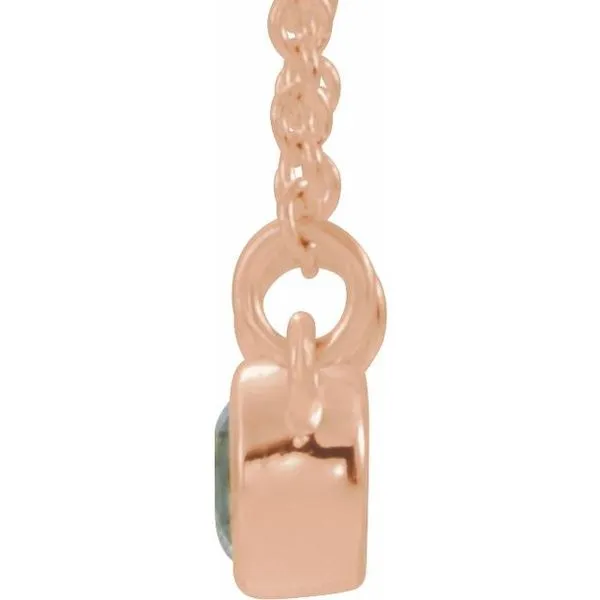 Accented Bezel-Set Necklace Image 2 Arnold's Jewelry and Gifts Logansport, IN