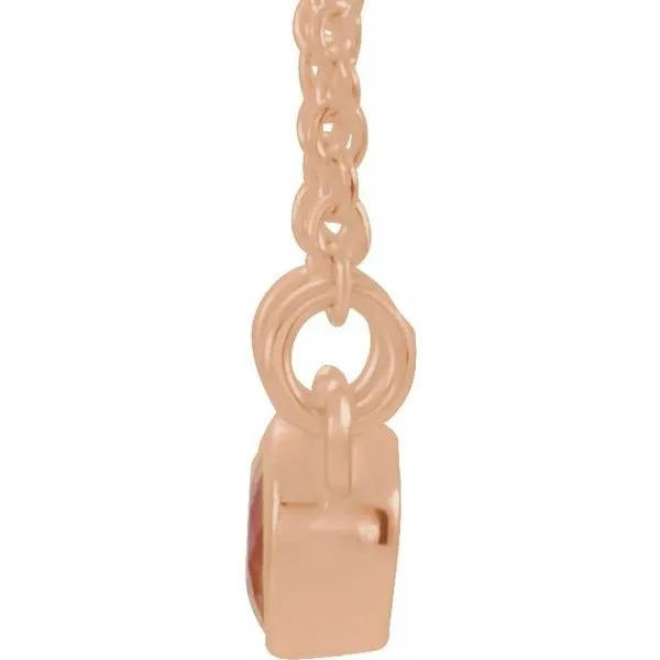 Accented Bezel-Set Necklace Image 2 Hopman Jewelers Elkhart, IN