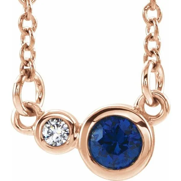 Accented Bezel-Set Necklace J. Meredith Jewelers Delafield, WI