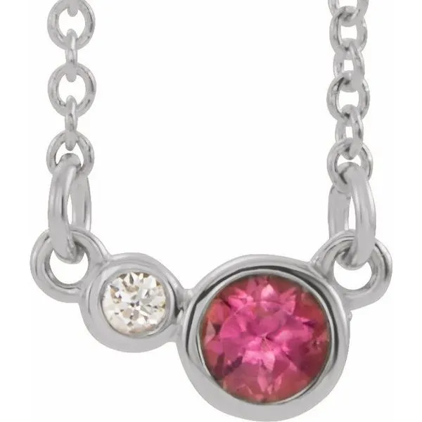 Accented Bezel-Set Necklace Rasmussen Jewelers Spanish Fork, UT