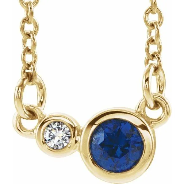 Accented Bezel-Set Necklace Rick's Jewelers California, MD