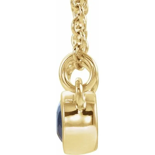 Accented Bezel-Set Necklace Image 2 Henry B. Ball Jewelers Canton, OH