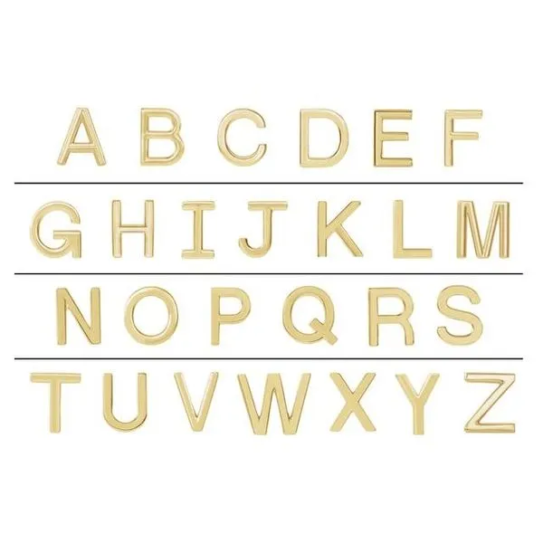 Single Initial Earring Image 3 Colonial Jewelers of Easton Easton, MD