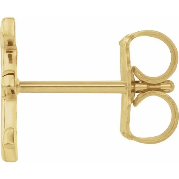 Single Initial Earring Image 2 Colonial Jewelers of Easton Easton, MD