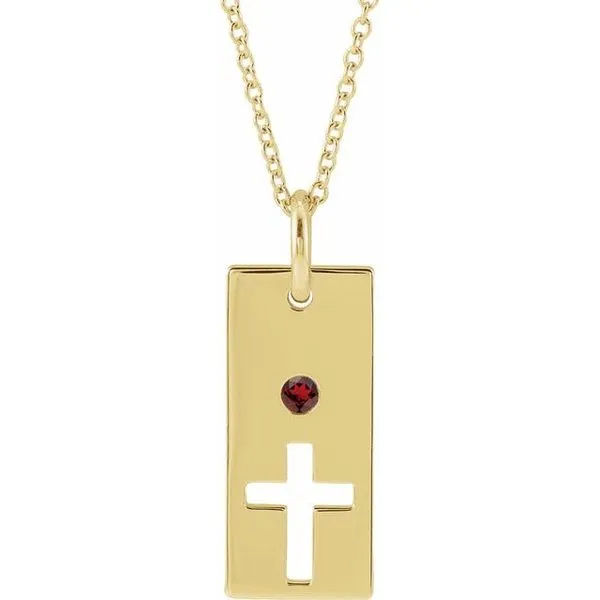 Accented Cross Bar Necklace Hart's Jewelers Grants Pass, OR