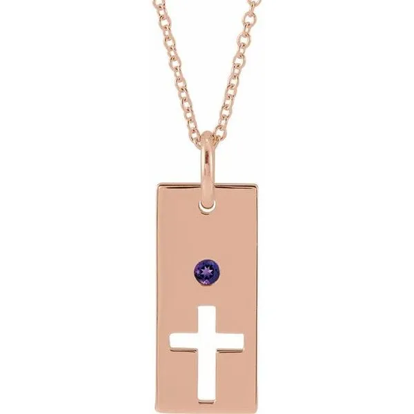 Accented Cross Bar Necklace Hopman Jewelers Elkhart, IN