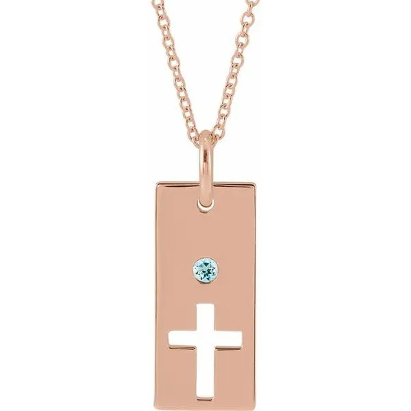 Accented Cross Bar Necklace Boyd Jewelers Wesley Chapel, FL