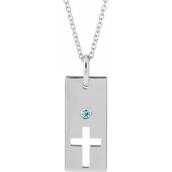 Accented Cross Bar Necklace Becky Beck's Jewelry DeKalb, IL