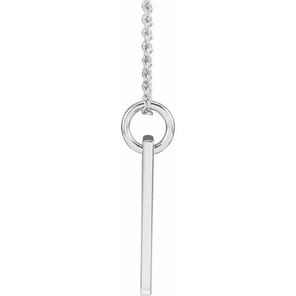 Accented Cross Bar Necklace Image 2 Henry B. Ball Jewelers Canton, OH