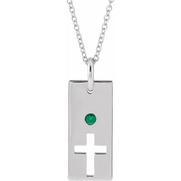 Accented Cross Bar Necklace Hart's Jewelers Grants Pass, OR