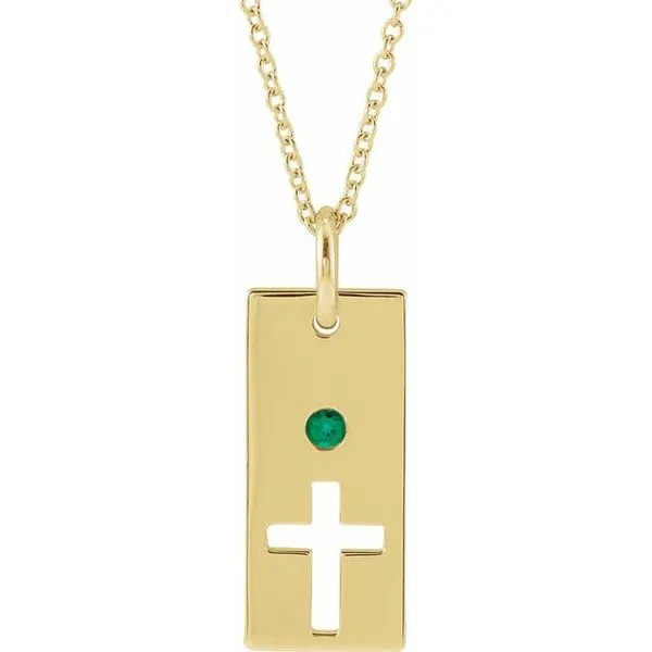 Accented Cross Bar Necklace Becky Beck's Jewelry DeKalb, IL