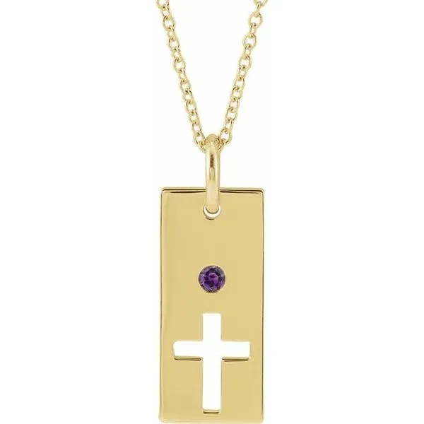 Accented Cross Bar Necklace Becky Beck's Jewelry DeKalb, IL