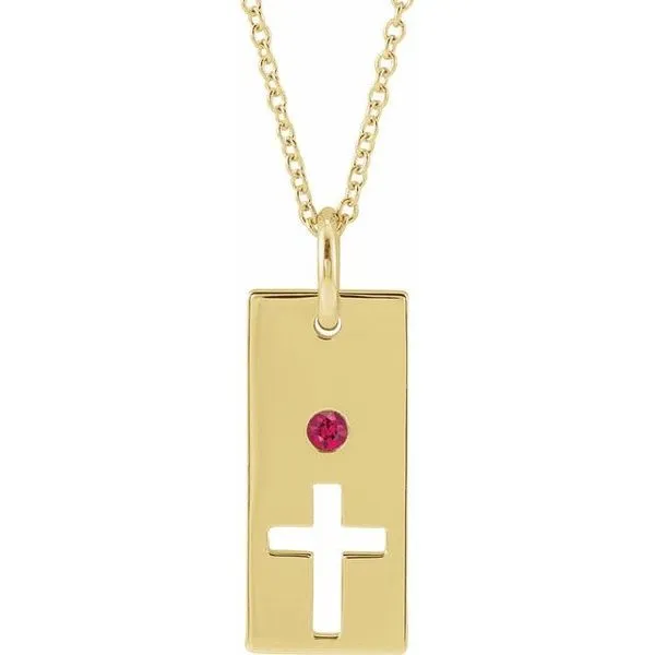 Accented Cross Bar Necklace Jim's Jewelers Tyler, TX