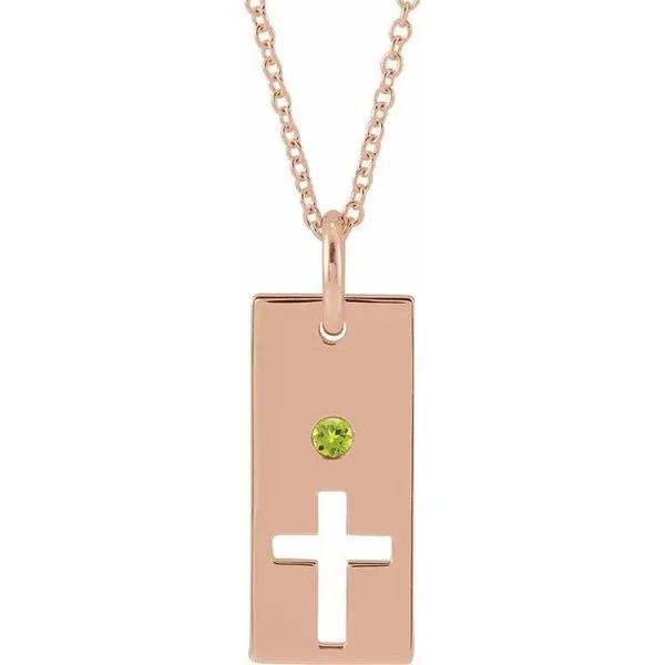 Accented Cross Bar Necklace Becky Beck's Jewelry DeKalb, IL