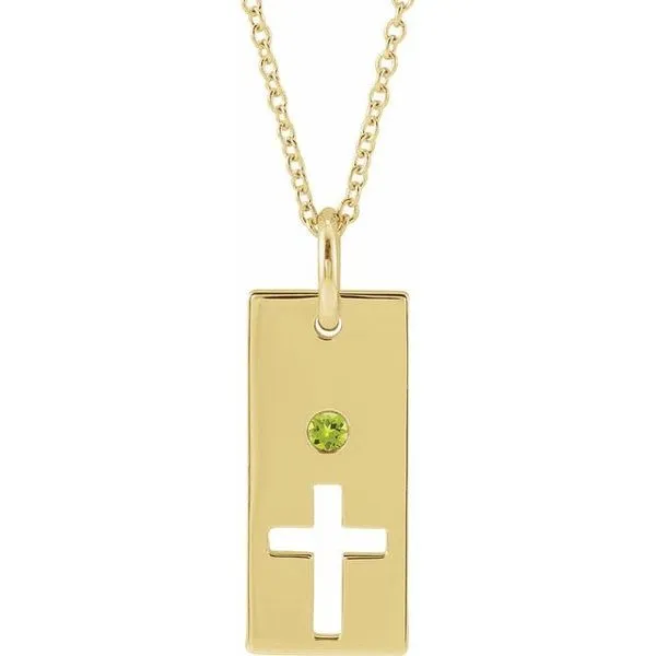 Accented Cross Bar Necklace Becky Beck's Jewelry DeKalb, IL