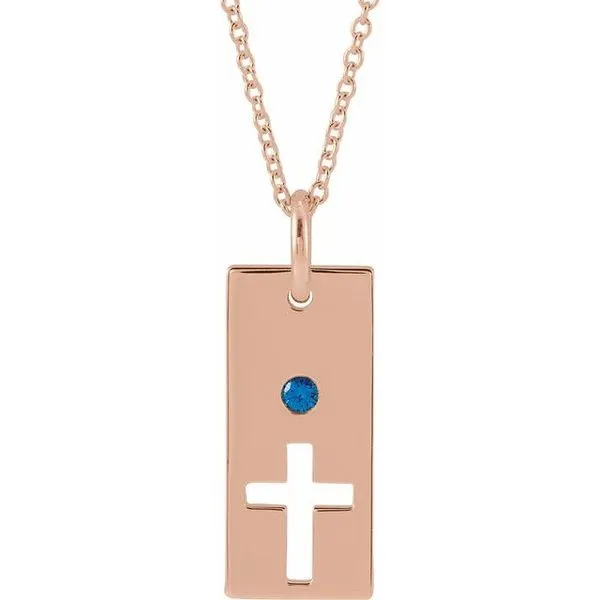 Accented Cross Bar Necklace Hopman Jewelers Elkhart, IN