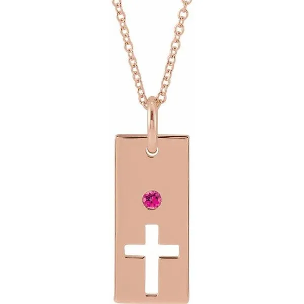 Accented Cross Bar Necklace Jim's Jewelers Tyler, TX