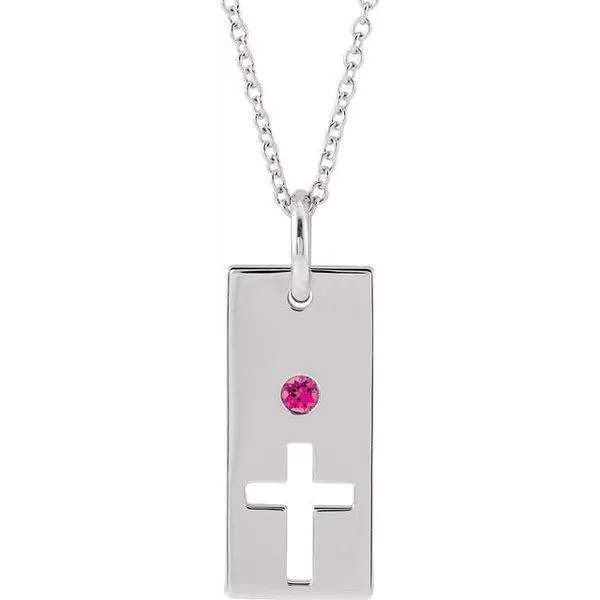 Accented Cross Bar Necklace Woelk's House of Diamonds Russell, KS