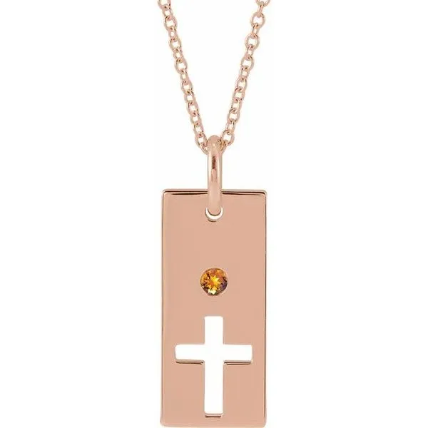 Accented Cross Bar Necklace Becky Beck's Jewelry DeKalb, IL