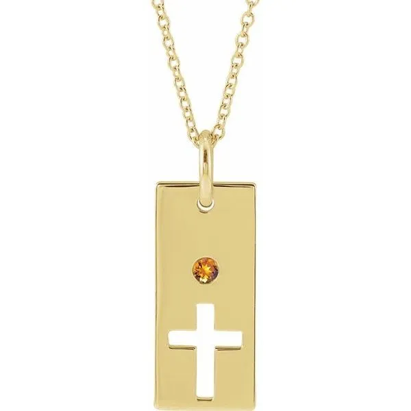 Accented Cross Bar Necklace Hopman Jewelers Elkhart, IN