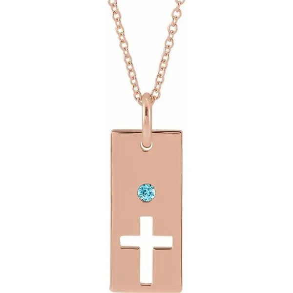 Accented Cross Bar Necklace Becky Beck's Jewelry DeKalb, IL