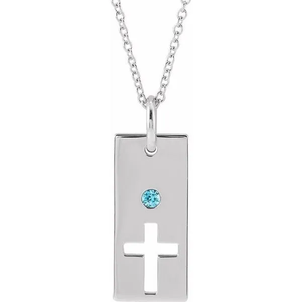 Accented Cross Bar Necklace Jim's Jewelers Tyler, TX