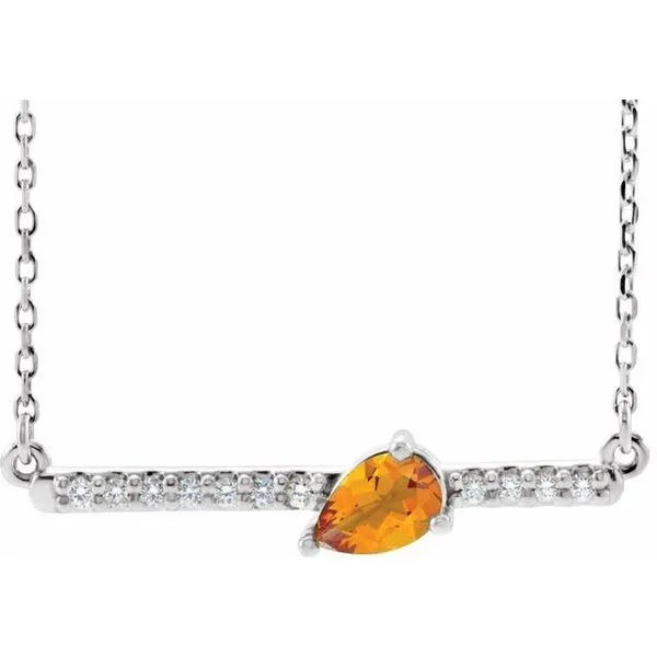 Accented Bar Necklace Hart's Jewelers Grants Pass, OR