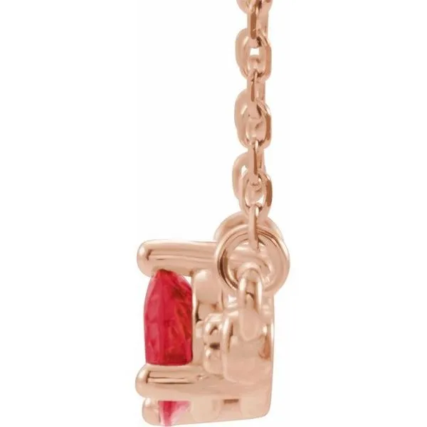 Accented Bar Necklace Image 2 Rick's Jewelers California, MD