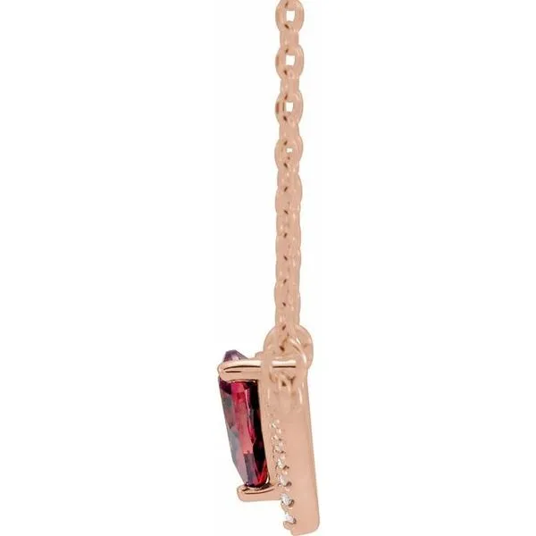 Accented V Necklace Image 2 Arnold's Jewelry and Gifts Logansport, IN