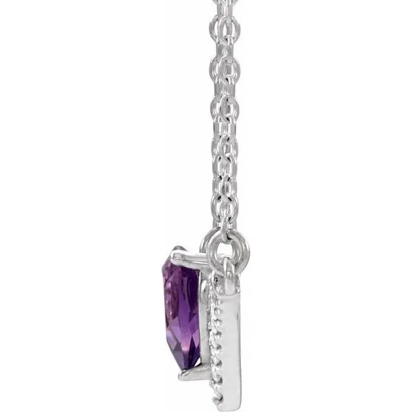 Accented V Necklace Image 2 Rasmussen Jewelers Spanish Fork, UT