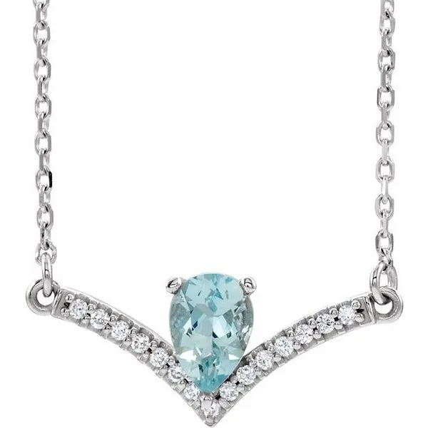 Accented V Necklace Arnold's Jewelry and Gifts Logansport, IN